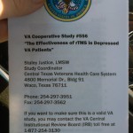Repetitive Transcranial Magnetic Stimulation | rTMS | Depression Therapy for Veterans at the Waco, Tx. VA